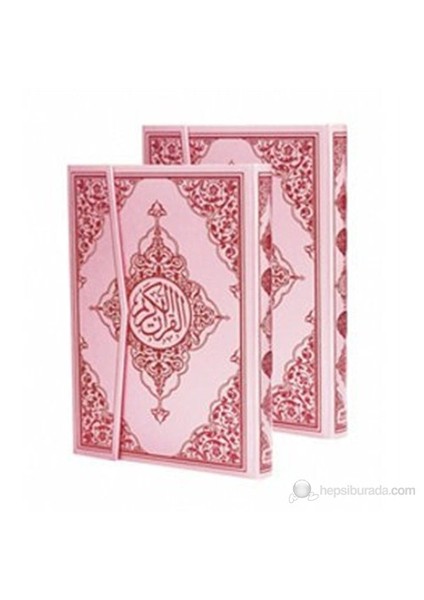 Kur'an-ı Kerim Bilgisayar Hatlı - Pembe Cilt (Rahle Boy, Kod:P17) (Türkçe Fihristli)