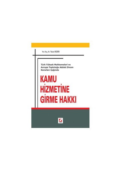 Kamu Hizmetine Girme Hakkı