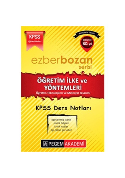 KPSS 2016 Eğitim Bilimleri Öğretim İlke ve Yöntemleri Öğretim Teknolojileri ve Materyal Tasarı