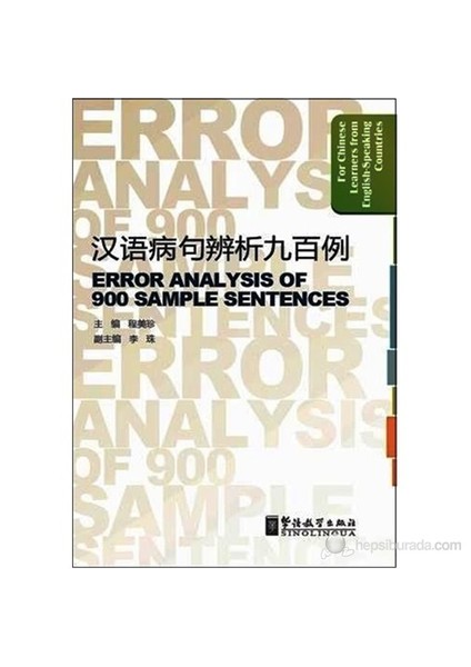 Error Analysis of 900 Sample Sentences for Chinese Learners (Çince Dilbilgisi)