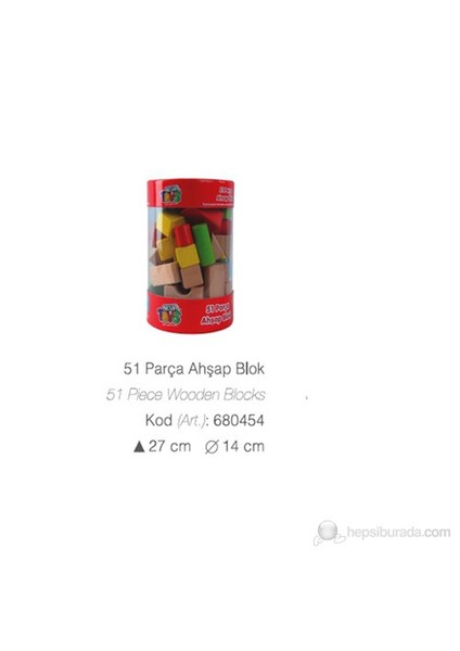 Ahşap Blok (51 Parça) fiyatları