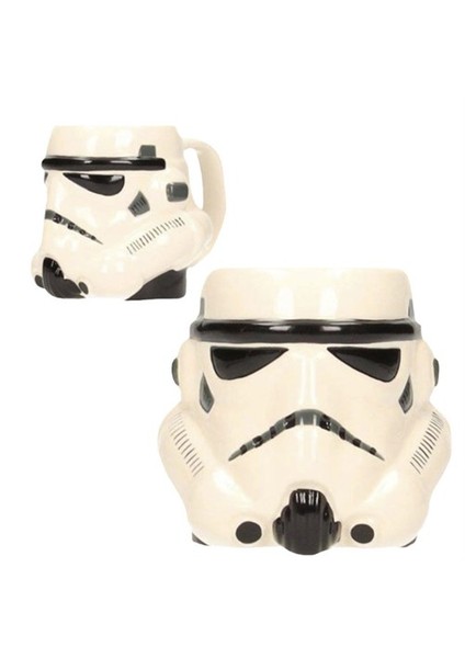 Star Wars Stormtrooper Head 3D Ceramic Mug Kupa Bardak