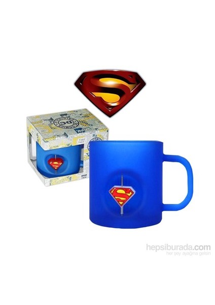 Dc Universe: Superman 3D Rotating Logo Crystal Bardak