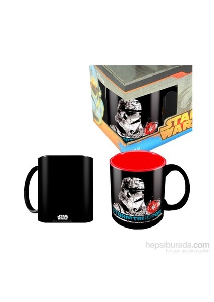 Star Wars: Stormtrooper Black Red Ceramic Mug Bardak