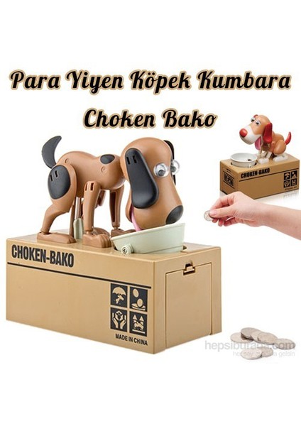 Para Yiyen Köpek Kumbara Choken Bako