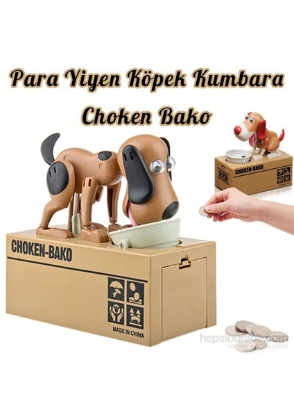 Para Yiyen Köpek Kumbara Choken Bako