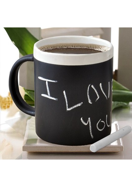 Tebeşirli Kupa ( Chalk Mug ) Siyah
