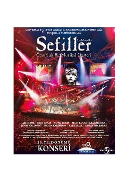 Les Miserables (Sefiller) - Ömürlük Bir Müzikal Gösteri (25. Yıldönümü Konseri) (DVD Disc)