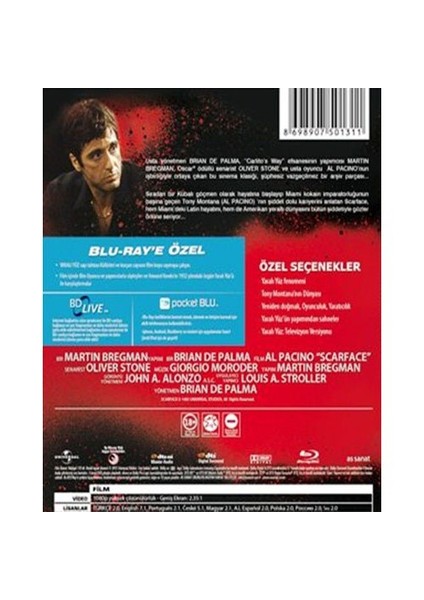 Scarface (Yaralı Yüz) (Blu-Ray Disc) fiyatları