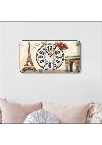 Paris Eyfel Kulesi Duvar Saati
