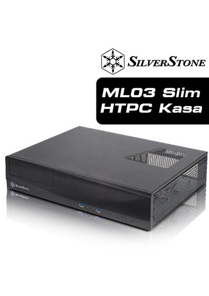 Milo Serisi ML03B HTPC Siyah Kasa (SST-ML03)