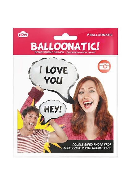 Balloonatıc - Sosyal Ağ Konuşma Balonları - Hey/I Love You