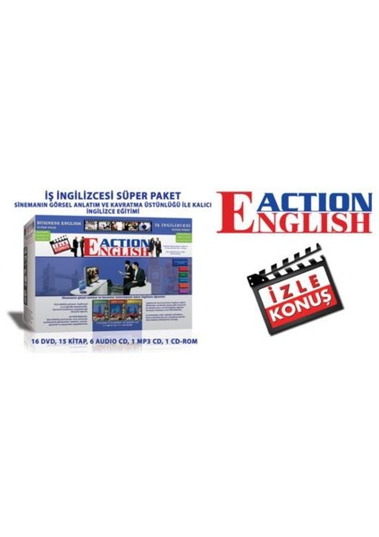 Action English İş İngilizcesi Eğitim Seti (16 DVD, 15 Kitap, 6 Audio CD, 1 MP3 CD, 1 CD-ROM) fiyatları