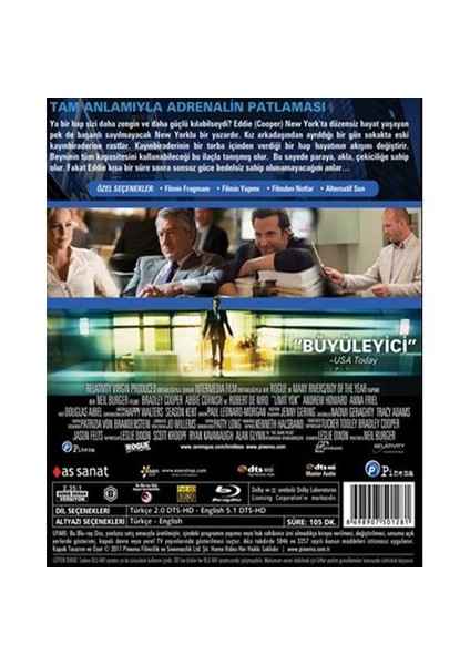 Limitless (Limit Yok) (Blu-Ray Disc) fiyatları