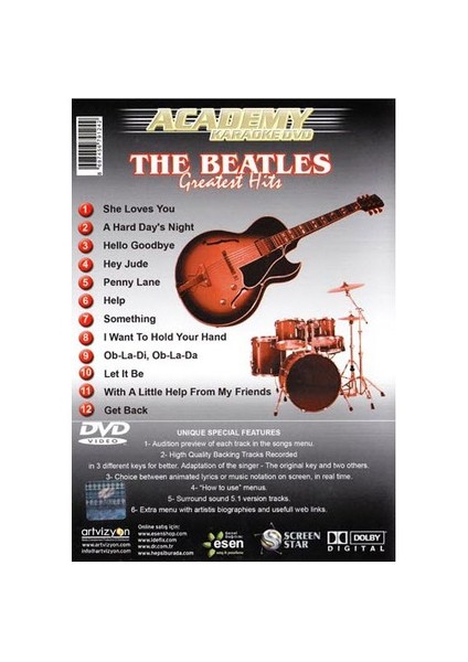 Karaoke Academy Karaoke Dvd The Beatles Greatest Hits fiyatları
