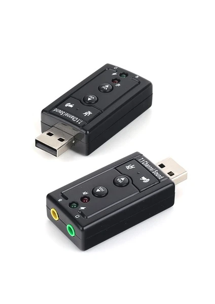 Usb2.0 7.1 Stereo Ses Efektli Ses Kartı (Windows Ve Mac Destekli)(DK-AC-USC71)