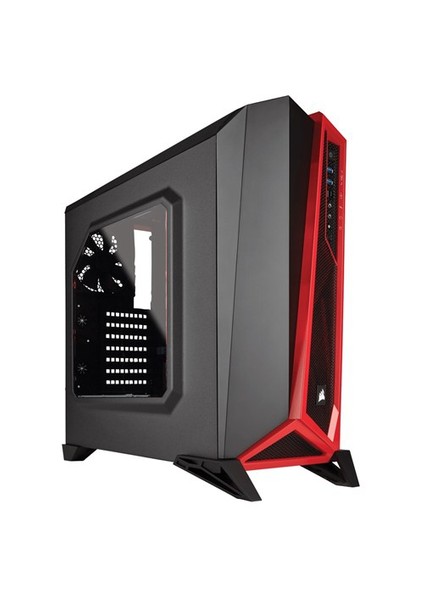 Carbide Spec-Alpha Siyah/Kırmızı Pencereli Gaminig Mid Tower Kasa ( Psu Yok )