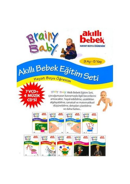 Akıllı Bebek Eğitim Seti (7 VCD + 4 Müzik CD'si)