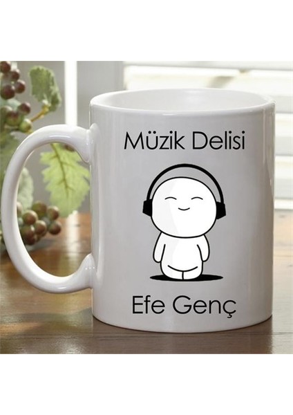 1001 Hediye Kişiye Özel Müzik Delisi Kupa