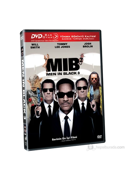 Men In Black 3 (Siyah Giyen Adamlar 3) (Bas Oynat DVD)