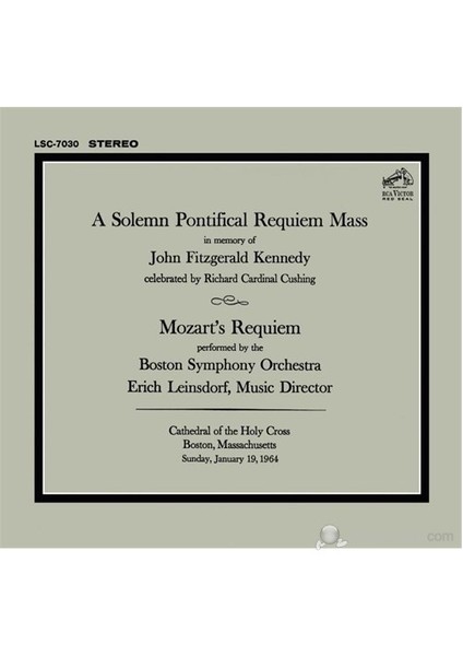Erich Leinsdorf – Mozart: Requıem (2 Cd)