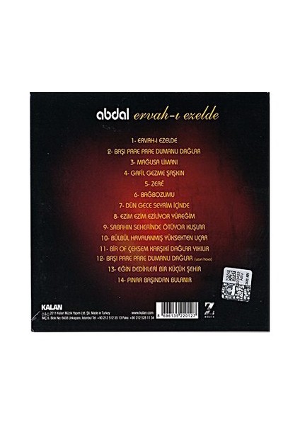 Abdal - Ervah-ı Ezelde ( CD )