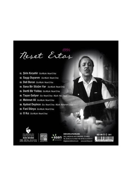 Neşet Ertaş - Neşet Ertaş 1994 (CD) fiyatları