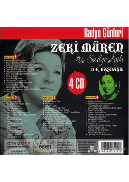 Radyo Günleri - Zeki Müren ve Safiye Ayla İle Başbaşa (4 CD)