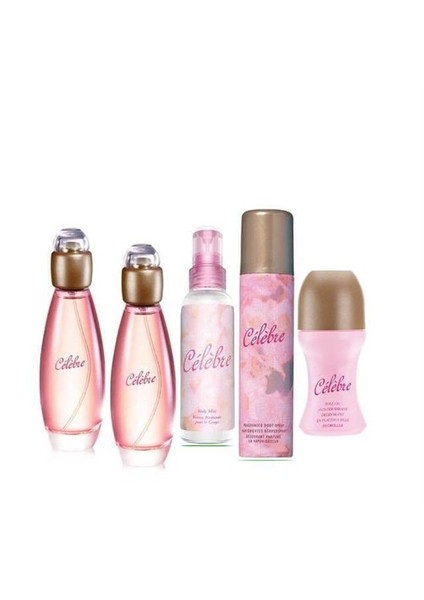 Celebre Edt 50 Ml Bayan Parfüm 5'Li Set