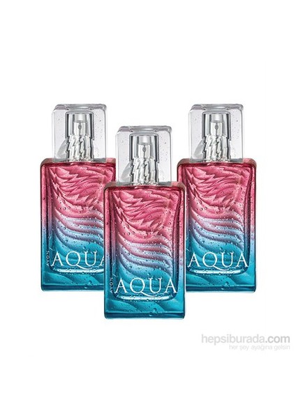 Aqua 50 Ml. Edt Kadın Parfümü 3Lü Set