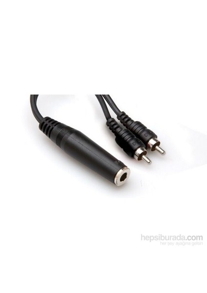 1/4' Ts (F) <-> Dual Rca (M) Y-Kablo