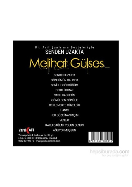 Melihat Gülses - Senden Uzakta (CD) fiyatları