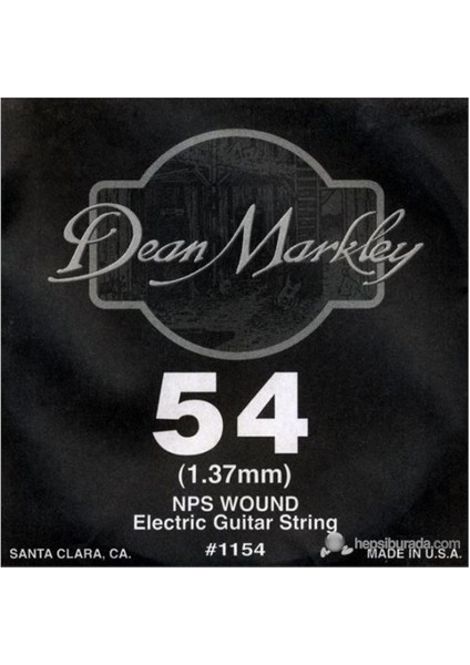 Nickel Steel Wounded .054 Elektro Gitar Telleri