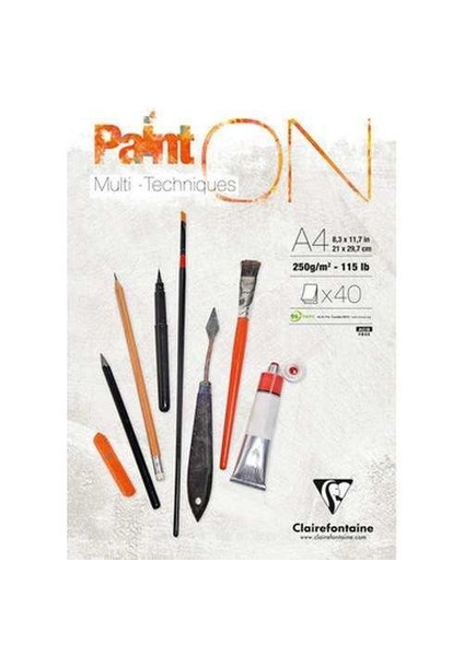 Paint On Multi Techniques Karışık Teknik Blok 40 Yaprak 250 Gr. A4