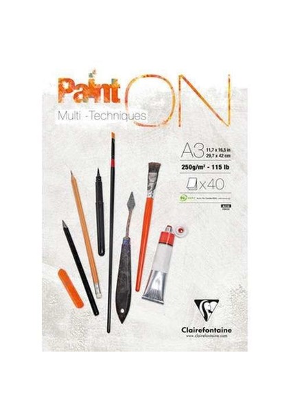 Paint On Multi Techniques Karışık Teknik Blok 40 Yaprak 250 Gr. A3