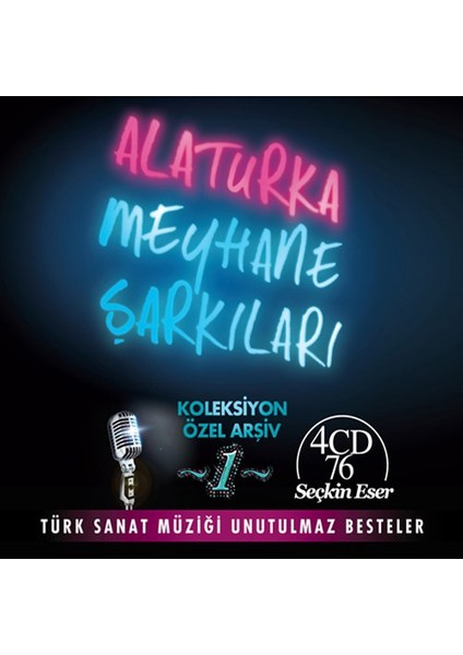 Alaturka Meyhane Şarkilari Koleksiyon Özel Arşiv 1 - 4 Cd