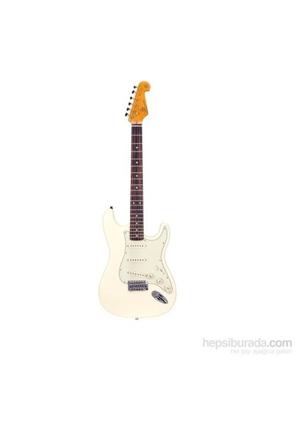 SST62 VWH Stratocaster Elektro Gitar