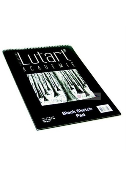 Akademie Black Sketch Pad Siyah Renk Çizim Bloğu 160 Gr. 12 Sayfa A4