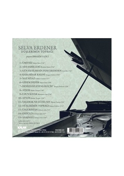 Selva Erdener - Düşlerimin Toprağı ( CD ) fiyatları