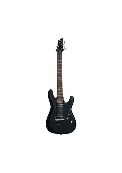 C-7 Deluxe 7 Telli Elektro Gitar (Satin Black)
