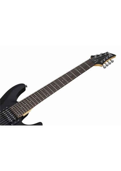 C-7 Deluxe 7 Telli Elektro Gitar (Satin Black)
