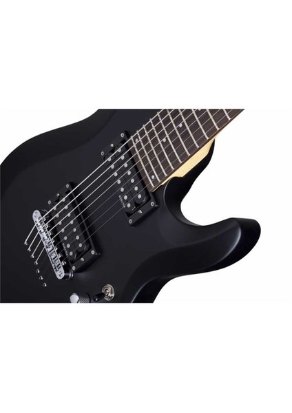C-7 Deluxe 7 Telli Elektro Gitar (Satin Black)