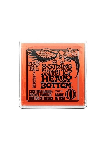 P02624 Slinky Skinny Top Heavy Bottom 8 Telli 0.09 - 0.80 Elektro Gitar Teli