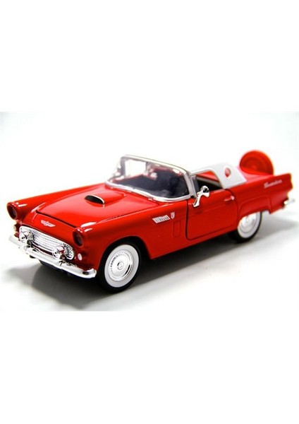 1:24 1956 Ford Thunderbird -Kırmızı Model Araba
