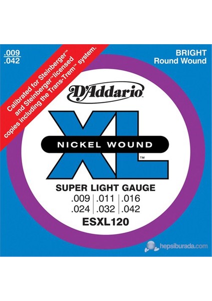 Daddario ESXL120 - Elektro Gitar Teli