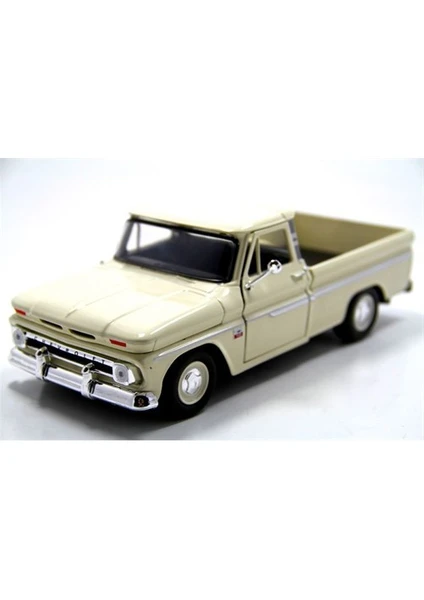 1:24 1966 Chevy C10 Fleetside Pickup -Krem Model Araba