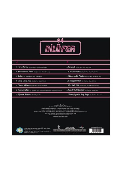 Nilüfer - Nilüfer 84 (Plak)