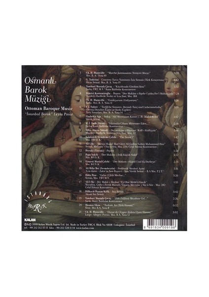 Leyla Pınar - Osmanlı Barok Müziği (CD) fiyatları