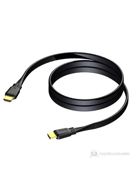 BSV102/2 m Flat kablo HDMI A erkekten HDMI A erkeğe 2 m