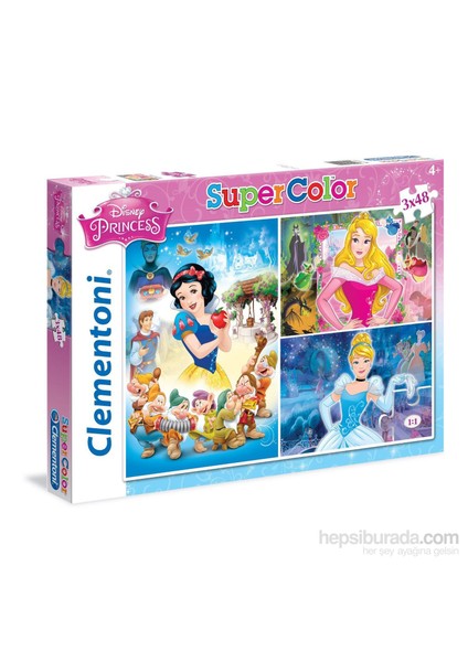 Disney Prensesleri 3 X 48 Parça Kız Çocuk Yapboz fiyatları